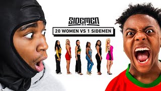 reacting to 20 WOMEN VS 1 SIDEMEN  SPEED EDITION [upl. by Rennold486]