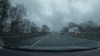 Demonstration of Halfords Autocentres Duxback windscreenglass treatment at 70mph  Halfords UK [upl. by Ahterahs383]