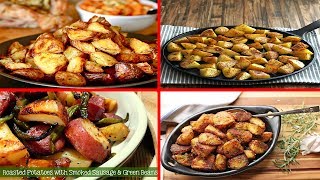 4 Roasted Potato Recipes  How to Baked potatoes in Microwave [upl. by Lonni655]