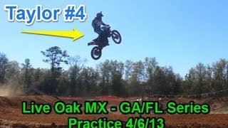 Florida Georgia MX Spring Series  Practice  Live Oak Motocross Park  4613 [upl. by Sharity]