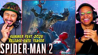 SPIDERMAN 2  Release Date Teaser Trailer REACTION  Summer Game Fest 2023 [upl. by Crandell]