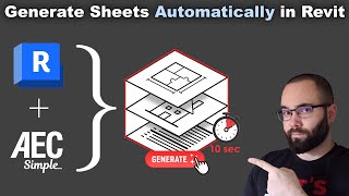 Generate Sheets Automatically in Revit Tutorial  AEC Simple [upl. by Lyrad]