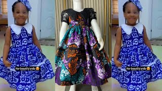 How to Cut and Sew Full Kiddies Ball Gown With Collar [upl. by Ahsas]