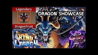 king legacy dragon fruit showcase [upl. by Ivad]