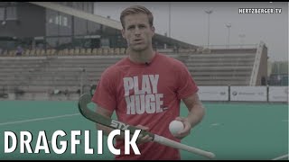 Dragflick by Hertzberger  Sleeppush  Field HockeyTraining Tutorial  Hertzberger TV [upl. by Eneroc]