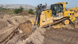 Caterpillar D9T Bulldozer Working On Huge Mining Area [upl. by Goddard355]