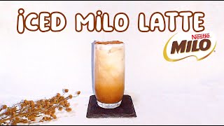 milo drink recipe  iced milo latte [upl. by Benedix]