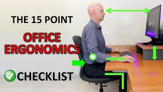 The Perfect Ergonomic Desk Setup To Avoid Back amp Neck Pain [upl. by Emmalynne]