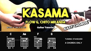 Kasama  Flow G x Chito Miranda  Easy Guitar Tutorial For Beginners CHORDS amp LYRICS guitarlesson [upl. by Octavla]