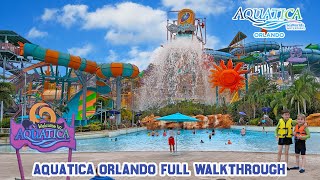 Aquatica Water Park Full Walkthrough Orlando Jan 2023 4K [upl. by Ten]