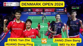 FENG YAN ZHE HUANG DONG PING CHN VS JIANG ZHEN BANGWEI YA XIN  DENMARK OPEN 2024 [upl. by Monie]