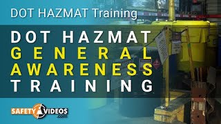 DOT HAZMAT General Awareness [upl. by Heisser]