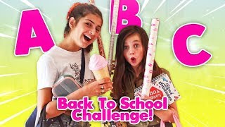 DE ALFABET BACK TO SCHOOL SHOPPING CHALLENGE met LILLYAN  ABC Challenge  Bibi [upl. by Nolrac]