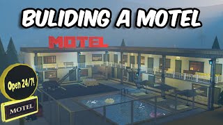 BUILDING A REALISTIC MOTEL IN BLOXBURG [upl. by Llerraf833]