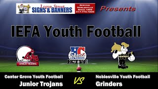 Center Grove Junior Trojans vs Noblesville Grinders  2023 IEFA Youth Football [upl. by Meisel]