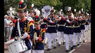 Schutterij feest Houthem 24 De Optocht en het defilé [upl. by Giordano401]