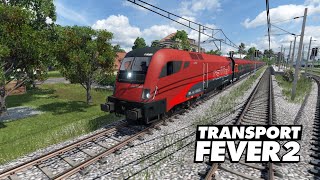 Transport Fever 2 l ÖBB Railjet Cab ride view [upl. by Leamiba631]