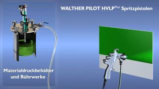 WALTHER PILOT Spritz und Lackiersysteme mit HVLP Plus [upl. by Peisch]