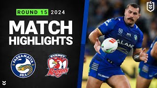 NRL 2024  Eels v Roosters  Match Highlights [upl. by Enyaj]