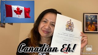 Got my Canadian Citizenship Certificate Canadian EH [upl. by Belayneh]