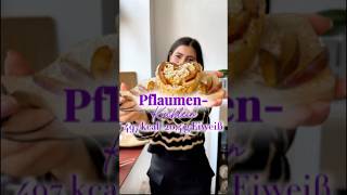 PFLAUMENKüchlein🍂🥧herbstrezepte pflaumenkuchen kalorienarmbacken amba3 backenohnezucker [upl. by Samaria]