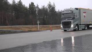 Volvo Trucks  Emergency braking at its best [upl. by Bowra74]