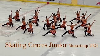 Skating Graces Junior 🇩🇪 Mozartcup 2024 Short Program  Synchronized skating [upl. by Eelsew]