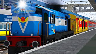 Vivek Express Loco Change in MSTS Open Rails  Indian Railways  Train Journey [upl. by Solitta108]