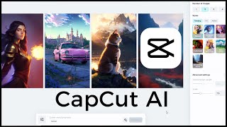 How to Generate AI Images using Photos or Text in CapCut I CapCut AI [upl. by Halivah575]