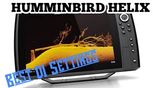 Best DI Settings  Humminbird Helix Tips for Down Imaging [upl. by Sammons]