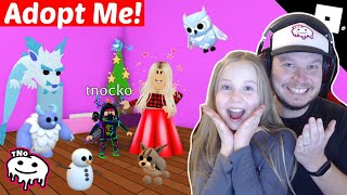 VÁNOCE U FRACKA TNOČKA 🎄 MAMINKA BARUNKA PŘÍBĚH ADOPT ME ❄️ ROBLOX  Tatínek a Barunka CZ [upl. by Dich]