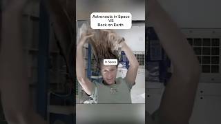 Astronauts in space VS back on earth science space astronauts astronomy scienceexplained [upl. by Anallise]