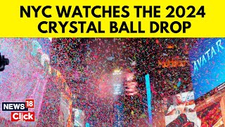 Happy New Year 2024  Thousands Gather In Times Square For New Year Ball Drop  N18V  News18 [upl. by Rehpotsrhc132]