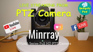 PTZ Live Camera  Setup Demo and Live Streaming [upl. by Tamis525]