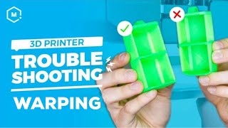 3D Printer Troubleshooting Guide Warping [upl. by Alinoel]