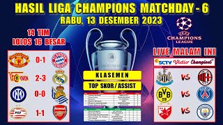 Hasil Liga Champions Tadi Malam  MAN UNITED vs MUNCHEN  PSV vs ARSENAL  UCL 2023 Matchday 6 [upl. by Amlet39]