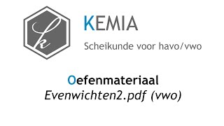 Oefenmateriaal Evenwichten2pdf vwo [upl. by Enelehcim]