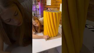 Let’s Make a Side Table ✂️ Pool Noodles  Cardboard part 1️⃣ diycrafts poolnoodle diyfurniture [upl. by Eelarac]