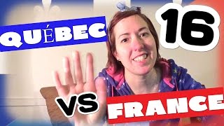 Québec VS France  16 Un dépanneur Un trou de beigne Un bec [upl. by Annaerda855]