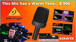 Behringer B906  Detailed Mic Review and Tests [upl. by Anitirhc981]