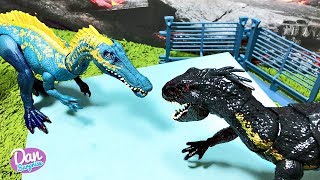 Dinosaur Battle Championship Dinosaur Fight TRex Indoraptor amp Suchomimus [upl. by Aligna788]