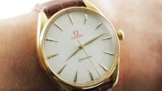 Omega Seamaster Olympic Games Gold Collection Enamel 52253402004001 Omega Watch Review [upl. by Aihsyn]