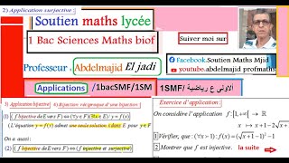 Application bijectiveBijection réciproqueDéfinitions ExemplesExercice dapplication1bacSMF1smf [upl. by Nnylaj]