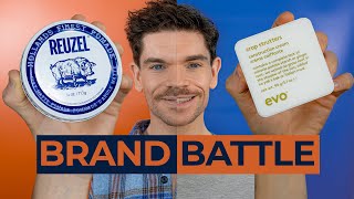 Reuzel Clay Matte Pomade vs EVO Crop Strutters  Brand Battle [upl. by Nomma]