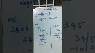 Divisibility Rule Part 3  Divisible Rule for 7  Divisible for prime noMaths in Seconds [upl. by Haye]