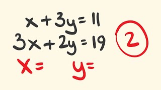 How to solve Simultaneous Equations by Elimination  example [upl. by Drucill292]