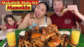 CHICKEN HAMONADO  MANOKIN LANG ANG MALAKAS  Daryl and Liz Mukbang [upl. by Reger451]