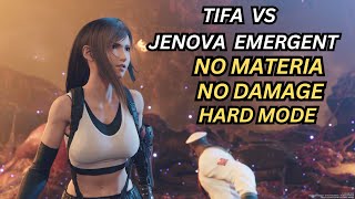 FFVII Rebirth Tifa Solo Vs Jenova Emergent No Damage No Materia Hard Mode [upl. by Nauqe]