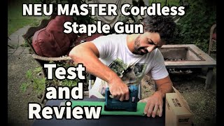 NEU MASTER Cordless Staple Gun  TEST and REVIEW [upl. by Randie]