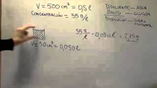 FÍSICA Y QUÍMICA 3º ESO Cómo hacer problemas de disoluciones 9 [upl. by Mikkel466]